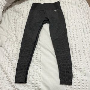 Gray and black Gym Shark Leggings